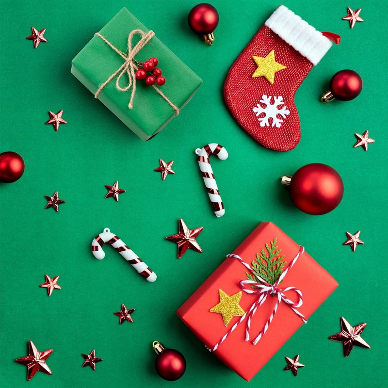 ROSYJUNE 36 Sheets Red and Green Tissue Paper for Gift Bags, 20" x 14" Christmas Tissue Paper for Birthday Party Holiday Decoration DIY Craft - Image 3